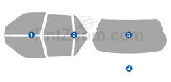 1990 Acura Legend 4 Door Sedan Window Tint Kit