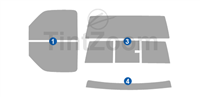 1998 Mazda B-Series 2 Door Standard Cab Window Tint Kit