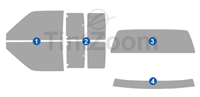 1986 Mazda B2000 2 Door Extended Cab Window Tint Kit