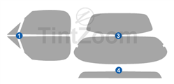 2009 Mazda MX-5 Miata 2 Door Convertible Window Tint Kit