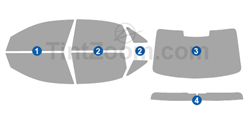 2013 Audi S4 4 Door Sedan Window Tint Kit