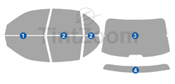 1997 Chevrolet Lumina 4 Door Sedan Precut Tint Kit