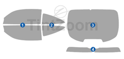 2005 Jaguar XKR 2 Door Coupe Window Tint Kit
