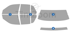 2007 Mercury Marauder 4 Door Sedan Window Tint Kit