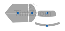 2005 Mini Cooper 2 Door Convertible Window Tint Kit