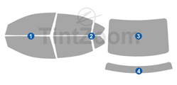 2013 Nissan Maxima 4 Door Sedan Window Tint Kit