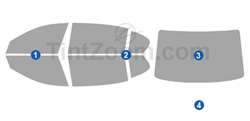 2014 BMW 7 Series LWB Sedan Window Tint Kit