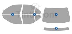 2005 Nissan Sentra 4 Door Sedan Window Tint Kit