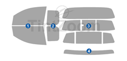 2009 Nissan Titan 2 Door Extended Cab Window Tint Kit