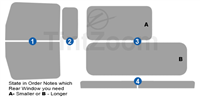 2008-2021 Peterbilt Truck (Front Only) Window Tint Kit