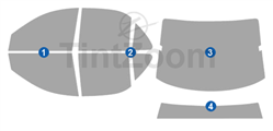 1998 Pontiac Sunfire 4 Door Sedan Window Tint Kit