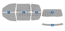 1998 Pontiac Trans Sport Mini Van Window Tint Kit