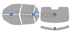 2000 Saab 9-5 4 Door Sedan Window Tint Kit