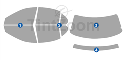 2001 Saturn SL1 4 Door Sedan Window Tint Kit
