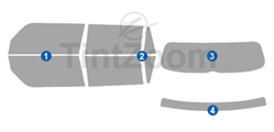 2016 Scion XB 4 Door SUV Window Tint Kit