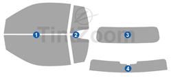 2009 Smart Fortwo 2 Door Convertible Window Tint Kit