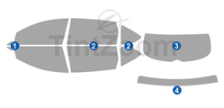 2011 Subaru Tribeca 4 Door SUV Window Tint Kit