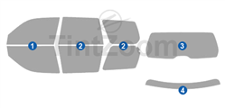 2007 Subaru Forester 4 Door SUV Window Tint Kit