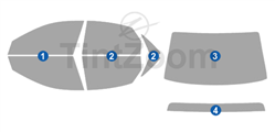 2005 Suzuki Forenza 4 Door Sedan Window Tint Kit