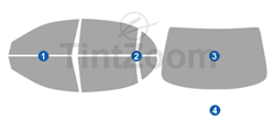 2006 Suzuki Verona 4 Door Sedan Window Tint Kit