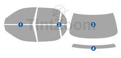 1994 Toyota Corolla 4 Door Sedan Window Tint Kit