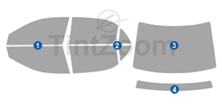 2007 Toyota Corolla 4 Door Sedan Window Tint Kit