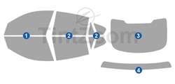 2013 BMW X6 SUV Window Tint Kit