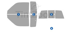 1993 Toyota Pickup 2 Door Extended Cab Window Tint Kit