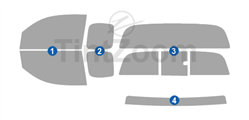 2006 Toyota Tacoma 2 Door Extended Cab Window Tint Kit