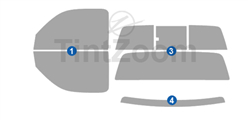 2001 Toyota Tacoma 2 Door Standard Cab Window Tint Kit