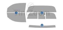 2012 Toyota Tacoma 2 Door Standard Cab Window Tint Kit