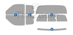 2005 Toyota Tundra 2 Door Extended Cab Window Tint Kit