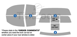 2013 Toyota Tundra 4 Door Double Cab Window Tint Kit