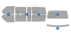 1997 Volkswagen Eurovan Mini Van Window Tint Kit