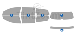 2006 Volkswagen Passat 4 Door Wagon Window Tint Kit