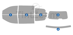 2012 Volkswagen Routan Mini Van Window Tint Kit