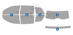 2007 Volkswagen Touareg 4 Door SUV Window Tint Kit