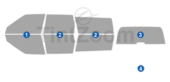 1995 Volvo 850 4 Door Wagon Window Tint Kit