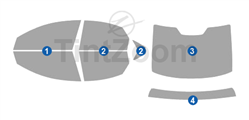 2007 Volvo S40 4 Door Sedan Window Tint Kit