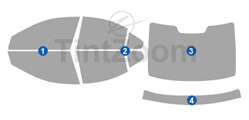 2004 Volvo S60 4 Door Sedan Window Tint Kit