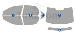 2003 Volvo S80 4 Door Sedan Window Tint Kit