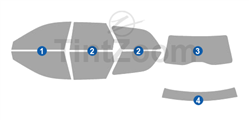 2002 Volvo V40 4 Door Wagon Window Tint Kit