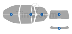 2003 Volvo XC90 4 Door SUV Window Tint Kit