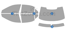 2005 Acura RL 4 Door Sedan Window Tint Kit