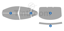 2011 Volkswagen CC 4 Door Sedan Window Tint Kit