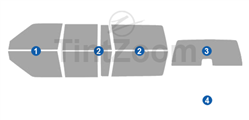 1996 Volvo 960 4 Door Wagon Window Tint Kit
