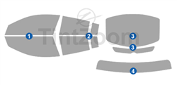 2012 Acura ZDX 4 Door SUV Window Tint Kit