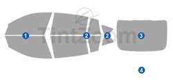 2011 BMW 5-Series Gran Turismo Window Tint Kit