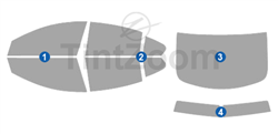 2016 Buick Regal Sedan Window Tint Kit