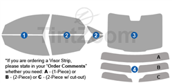 2011 Jaguar XJ 4 Door Sedan Window Tint Kit